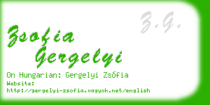 zsofia gergelyi business card